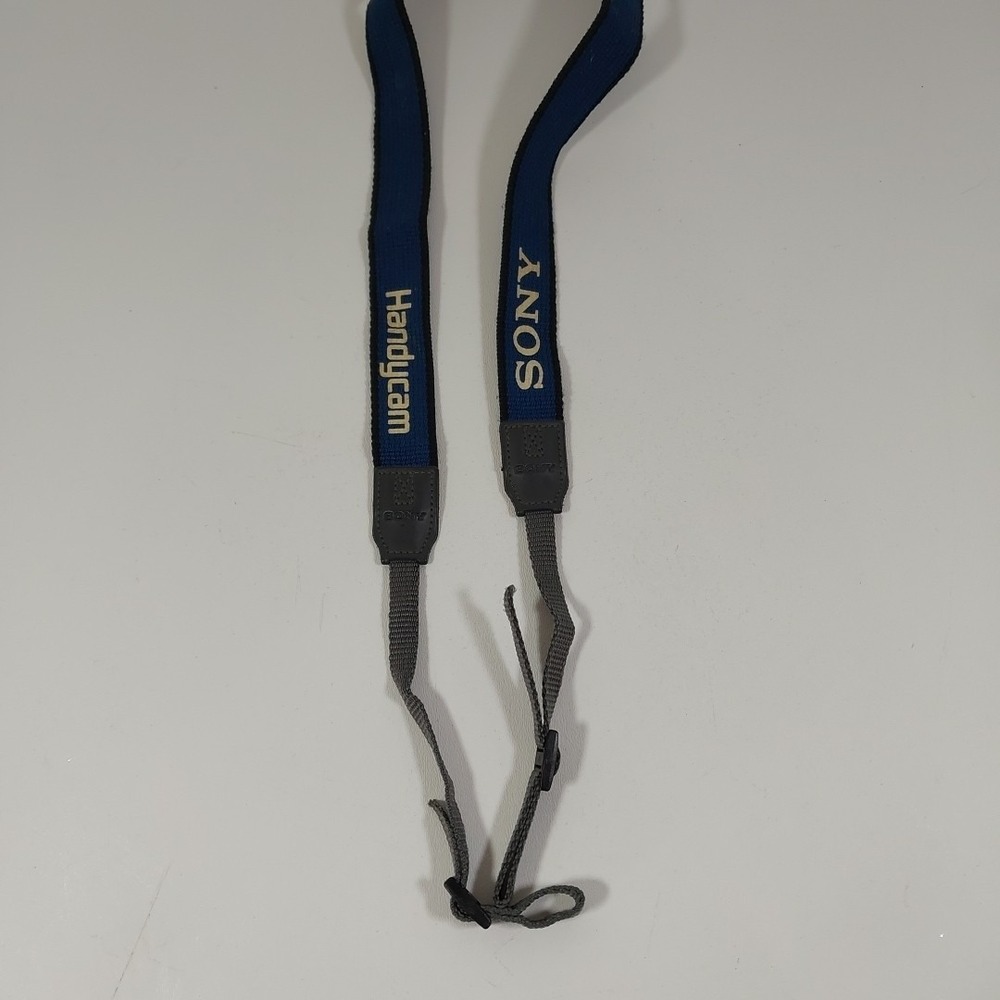 Genuine Original Sony OEM 1 inch Wide Camera Shoulder Neck Strap Handycam - Blue
